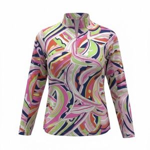 ICIKULS WOMENS MULTICOLORED SUN SHIRT SIZE M